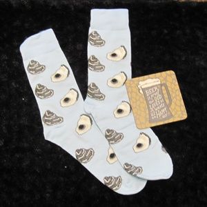 Brand New! Baby Blue Mens Oyster Socks!